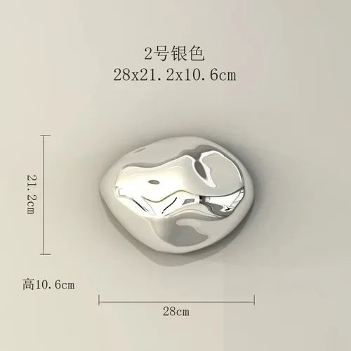 زخارف حائط حجرية ثلاثية الأبعاد من DecorBites™: جماليات الغرفة وديكورها - قلادات حجرية مطلية