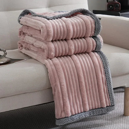 DecorBites™ Light Luxury Sofa Blanket: Cozy Warmth for Home, Office, and Bedroom