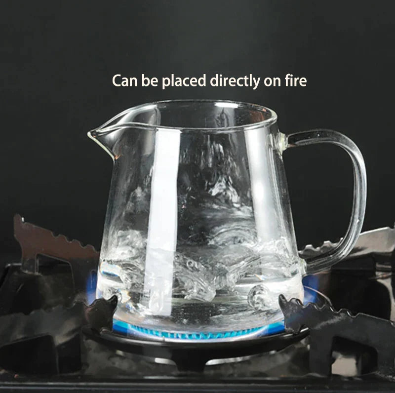 DecorBites™ Glass Tea Pot Set with Infuser - Heat-Resistant Teapot & Fair Cup - Puer Tea Brewing Kit