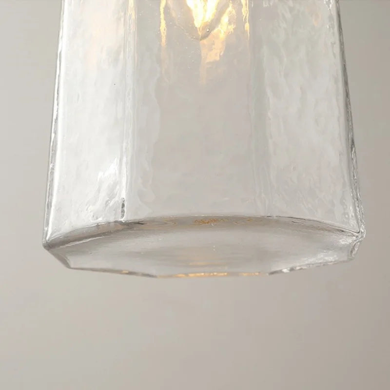 DecorBites™ Clear Glass LED Pendant Lamp Modern Nordic Style Adjustable Hanging Light