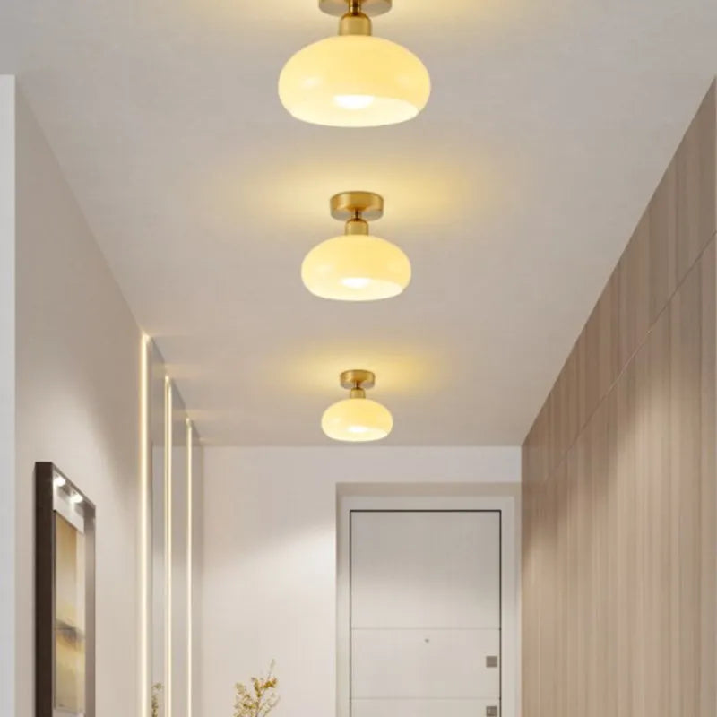 DecorBites™ Gold LED Ceiling Light for Home Hotel Bedroom Living Room - Modern Lighting Fixture