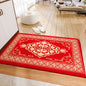 Decobites Red Tech Velvet Entrance Doormat: New Chinese Style, Anti-slip, Wear-resistant & Easy To Clean