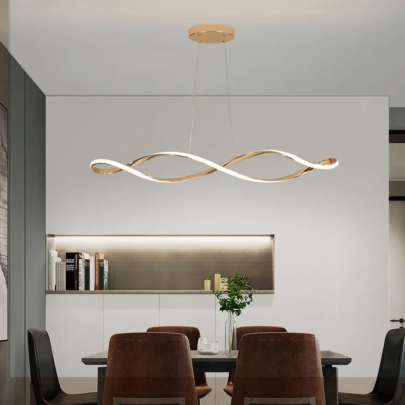 DecorBites™ LED Pendant Light: Modern Hanging Lamp for Living Dining Room Kitchen Bar Loft