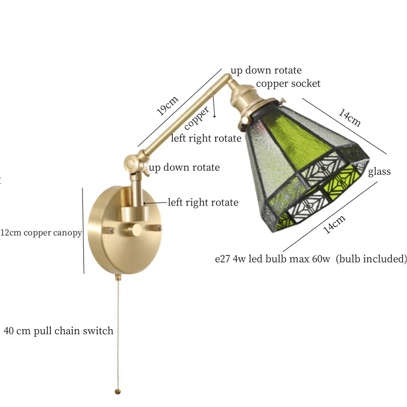 DecorBites™ Clear Glass LED Wall Sconce Switch Light - Nordic Minimalism Design