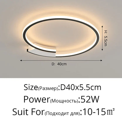 DecorBites™ Indoor Ceiling Lamp: Modern Lighting Fixture for Living Room, Bedroom, and Dining Room