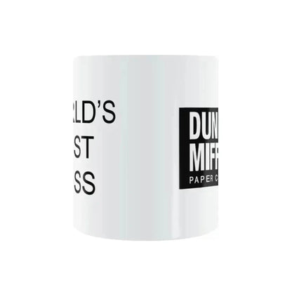 1Pcs New 350ml Dunder Mifflin The Office-World’s Best Boss Coffe Cups Funny Ceramic Tea Milk Cocoa Mugs Unique Birthday Gifts