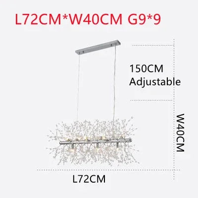 DecorBites™ Dandelion Chandelier LED Pendant Lamp for Dining Room Bedroom Shops