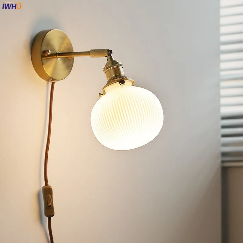 DecorBites™ Ceramic LED Wall Sconce Lamp for Bathroom Bedroom Living Room Mirror Lighting