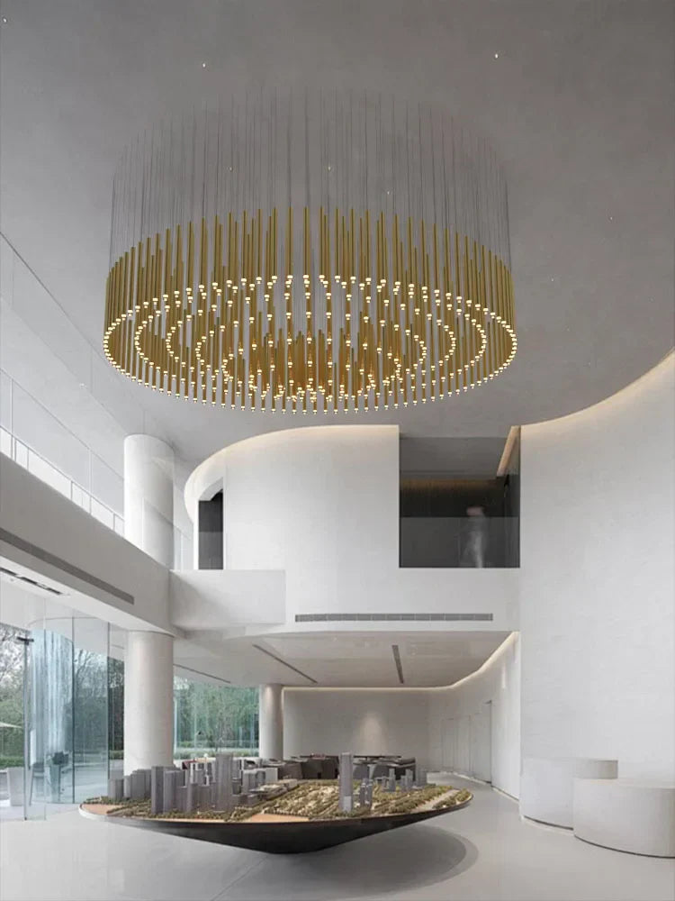 Decorbites™ Lámpara de Araña LED: Solución Personalizada de Iluminación para el Vestíbulo de Hoteles