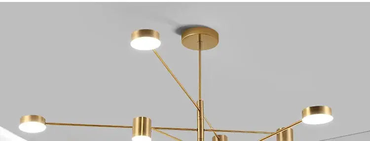 DecorBites™ Modern LED Chandelier - Gold Black - Living Room - Bedroom