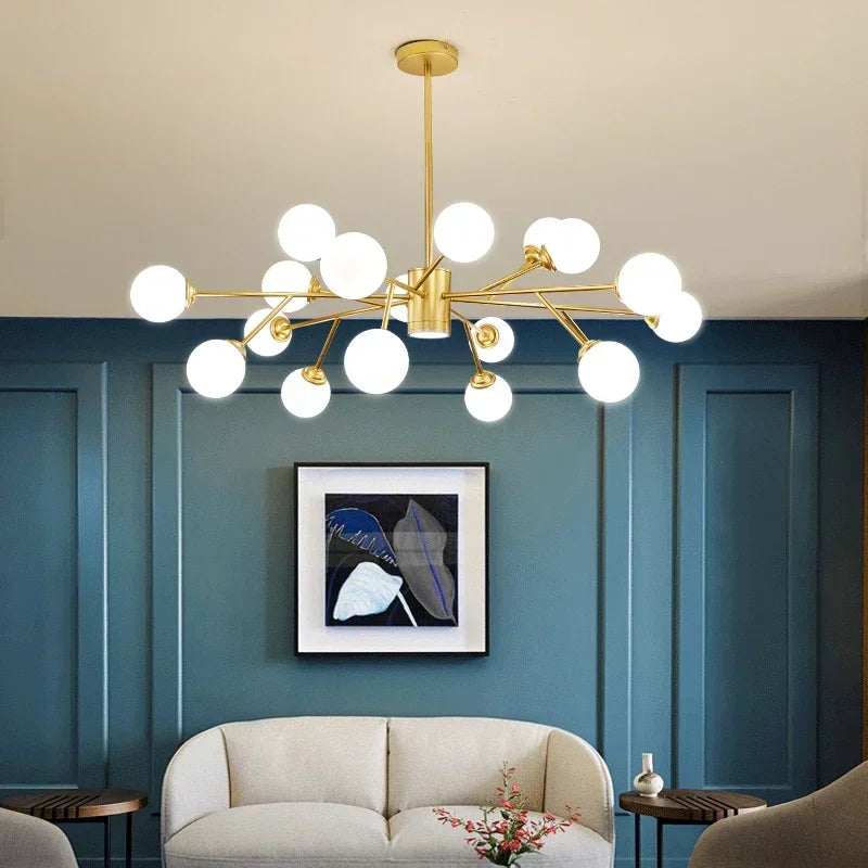 Decorbites™ Gold Schwarz LED Deckenleuchter für Wohnzimmer Schlafzimmer Beleuchtungseinrichtungen