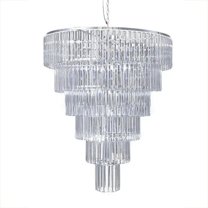 DecorBites™ Crystal Ice Bar Chandelier: Luxury Hotel Restaurant Living Room Lighting
