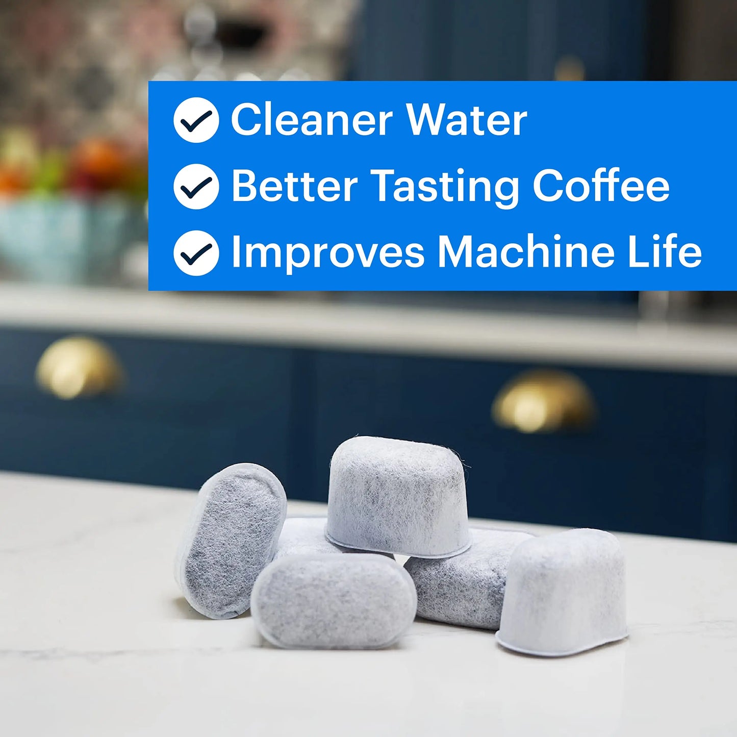 Decorbites™ Espressomaschine Wasserfilter - 6er-Pack Breville BWF100 Aktivkohlefilter-Ersatz