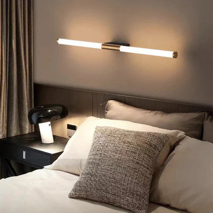 Lámpara de pared LED lineal tubular de metal DecorBites™ para sala de estar, dormitorio, pasillo, escalera o corredor