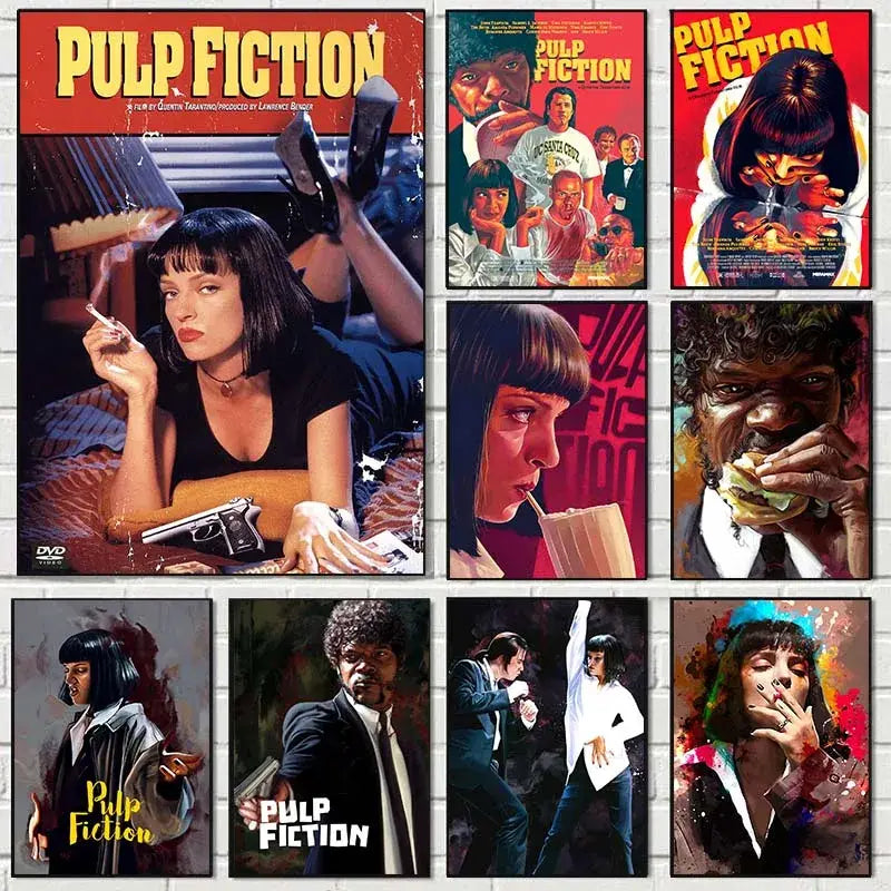 DecorBites™ Movie Pulp Fiction Canvas Wall Art