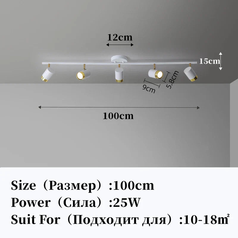 DecorBites™ LED Chandelier with Spotlights for Living Room Bedroom Ceiling Decor