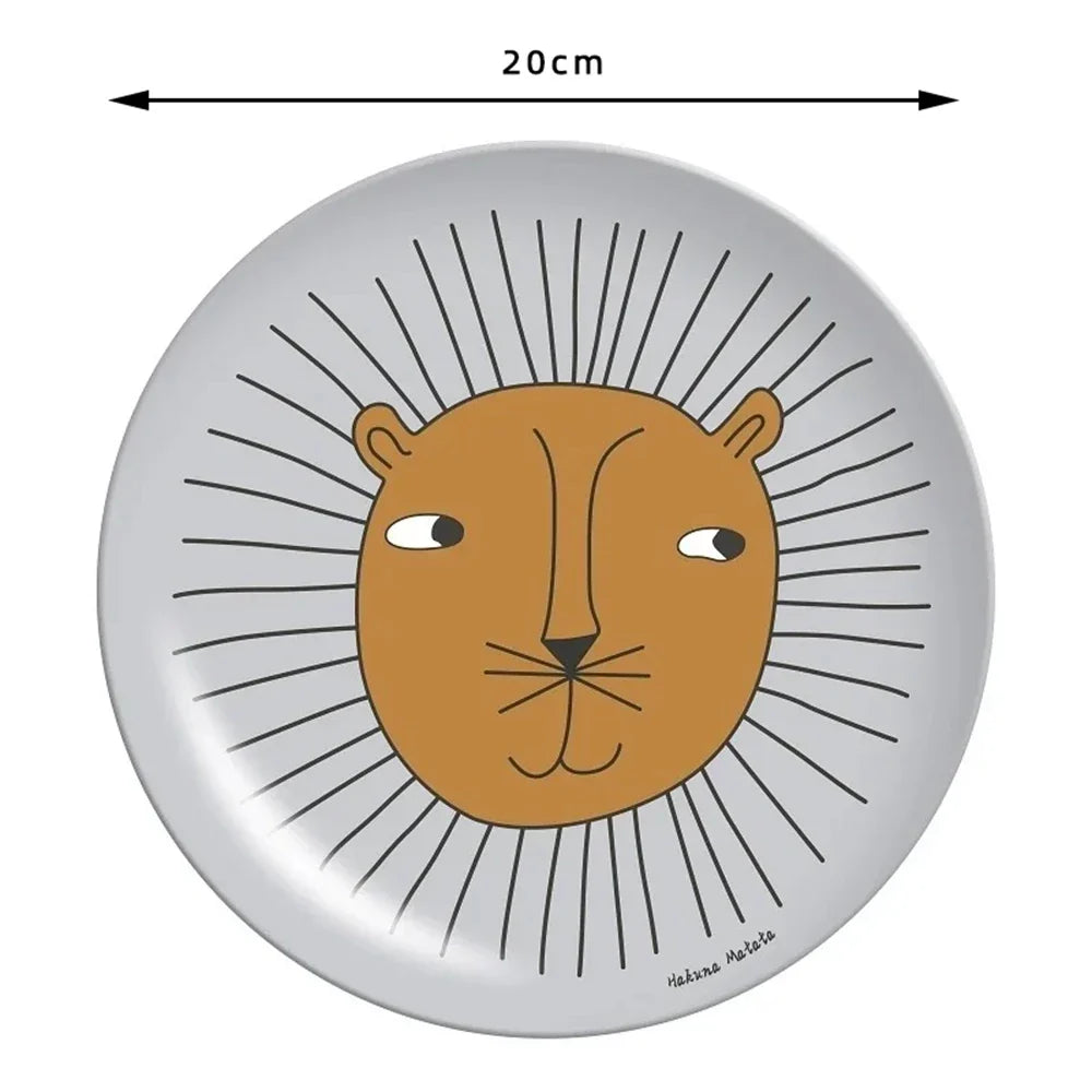 طبق سلطة من ألياف الخيزران بطبعة حيوانية من ديكوربايتس™ - أدوات مائدة للمطبخ
