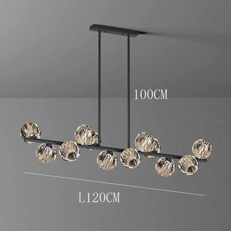 ثريا كريستال DecorBites™‎ معلقة لغرفة المعيشة وغرفة الطعام بديكور فاخر