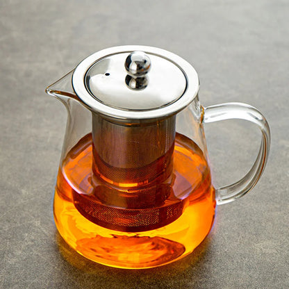 DecorBites™ Glass Teapot: High Quality Heat Resistant Kung Fu Tea Set for Puer Tea & Coffee