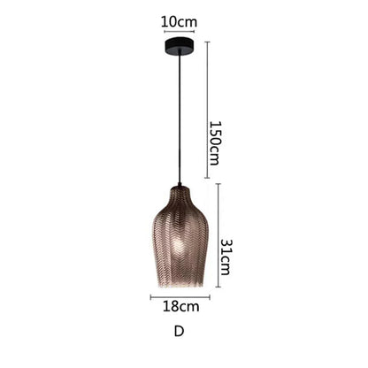DecorBites™ Glass Pendant Lights: Nordic Style for Restaurant, Kitchen, Dining, Bedroom, Bedside lighting