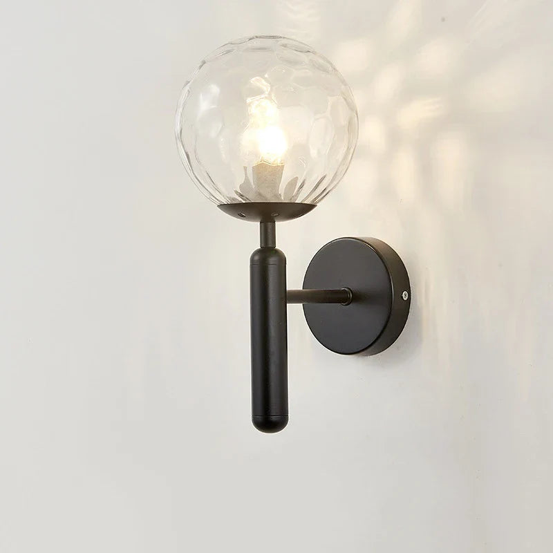 DecorBites™ Glass Ball Wall Lamp: Modern Metal Wall Lights for Home Living Room Bedroom Decoration