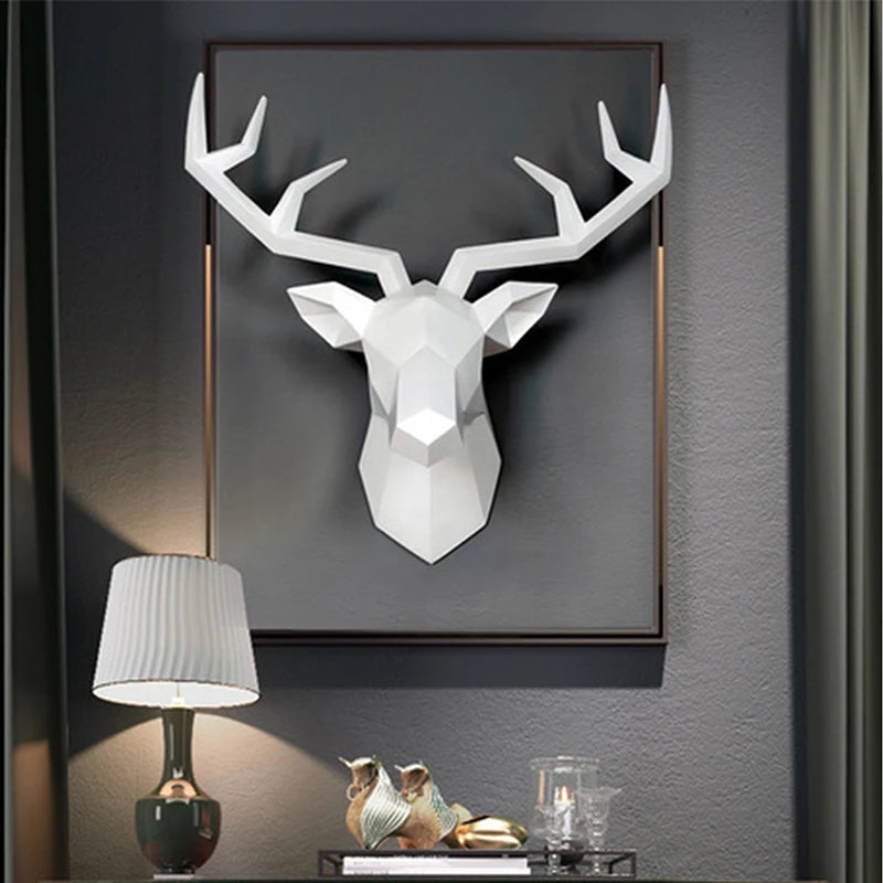 Creative Deer Head Wall Sculpture