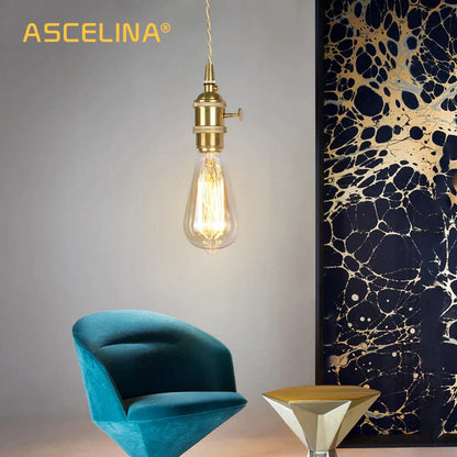 Decorbites™ Golden E27 Hängeleuchte: Vintage-Stil LED-Lampe für das Wohnzimmer