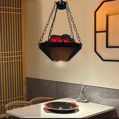 DecorBites™ Industrial Pendant Light: Retro American Style Chandelier for Dining Room and Restaurant