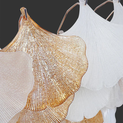 DecorBites™ Crystal Chandelier Shell Lamp: Luxury Nordic Design for Living Room, Bedroom, Hall