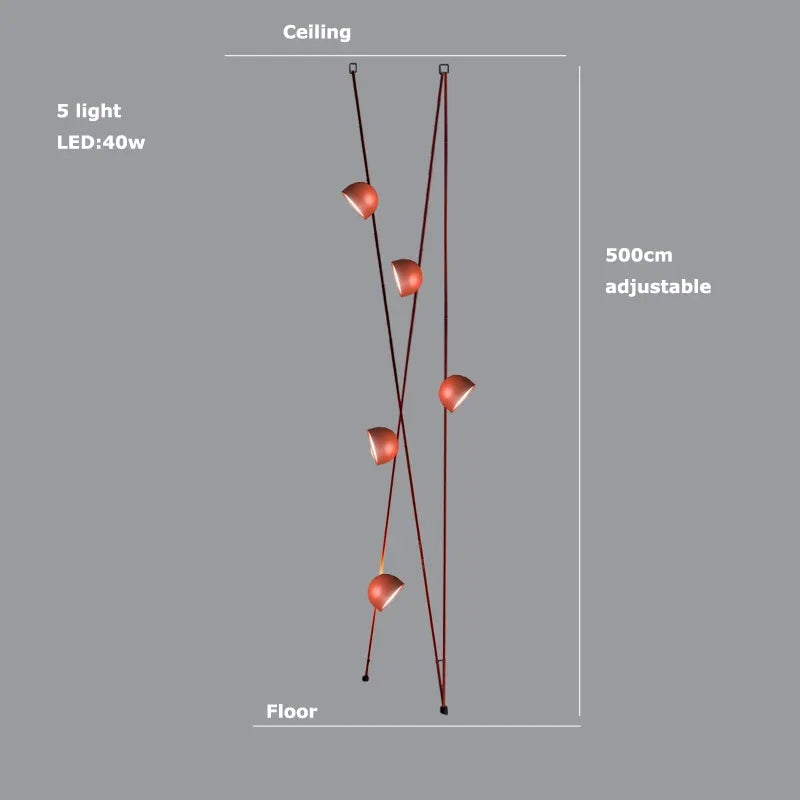 Lámpara colgante tipo candelabro LED DecorBites™ para iluminación interior regulable en la sala de estar