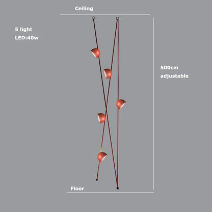 Lámpara colgante tipo candelabro LED DecorBites™ para iluminación interior regulable en la sala de estar