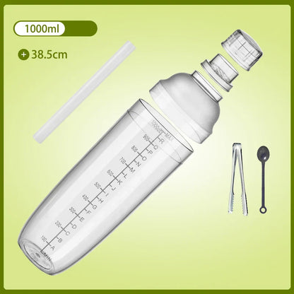 DecorBites™ Cocktail Shaker: Bartender's Beverage Mixer for Champagne & Cocktails