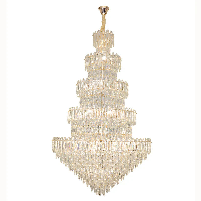 DecorBites™ Crystal Chandelier Light: Elegant Postmodern Dining Room & Bedroom Lighting