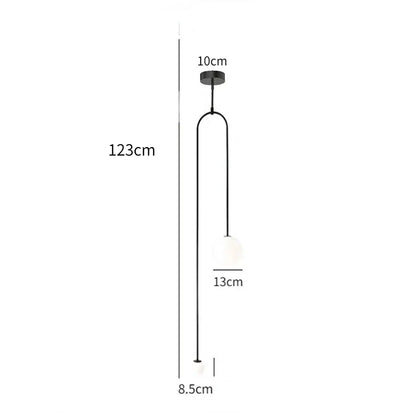 DecorBites™ Double Head Glass Ball Pendant Lights for Hotel Bedroom and Bathroom