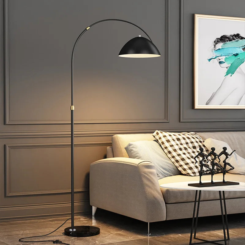 Decorbites™ LED Stehleuchte Gold Schwarz Metall Minimalistisch Modern Wohnzimmer Lampe