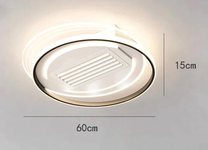 مروحة سقف غرفة نوم الأطفال DecorBites™ مع جهاز تحكم عن بعد وإضاءة - مروحة LED حديثة بدون شفرات