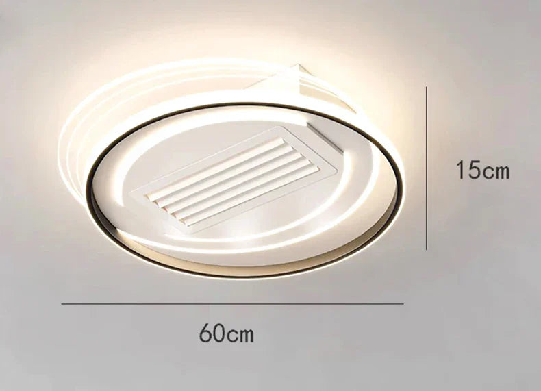 Bladeless LED Ceiling Fan Remote Kids Room