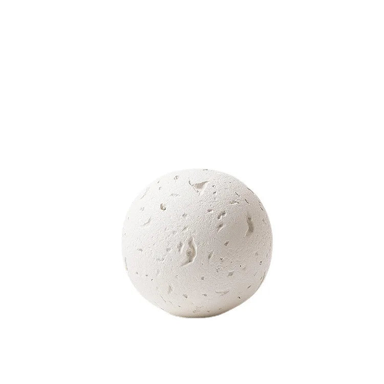 ديكور بايتس™ - زينة سيراميكية هندسية كروية على شكل قمر - إكسسوار ديكور منزلي