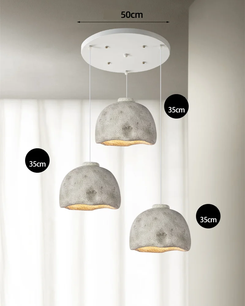 DecorBites™ Japanese Style Resin Pendant Lights for Home Decor and Lighting Needs