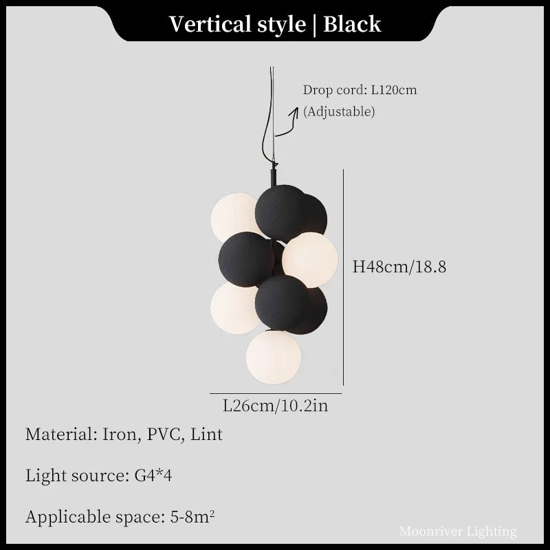 DecorBites™ Ball LED Ceiling Chandelier Modern Creative Kitchen Island Bedroom Pendant Lights