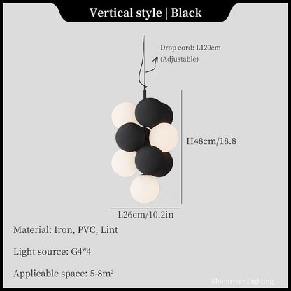 DecorBites™ Ball LED Ceiling Chandelier Modern Creative Kitchen Island Bedroom Pendant Lights