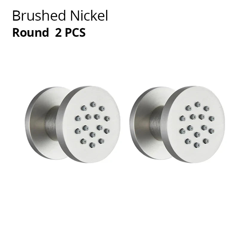 DecorBites™ Brass Body Round Shower SPA Jets for Luxurious Bathroom Massage Experience