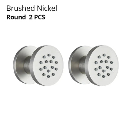 DecorBites™ Brass Body Round Shower SPA Jets for Luxurious Bathroom Massage Experience