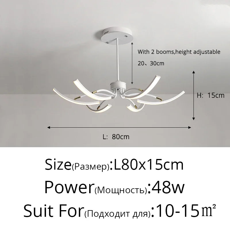 Decorbites™ LED-Kronleuchter für modernes Wohnzimmer, Schlafzimmer, Arbeitszimmer und Küchenbeleuchtung