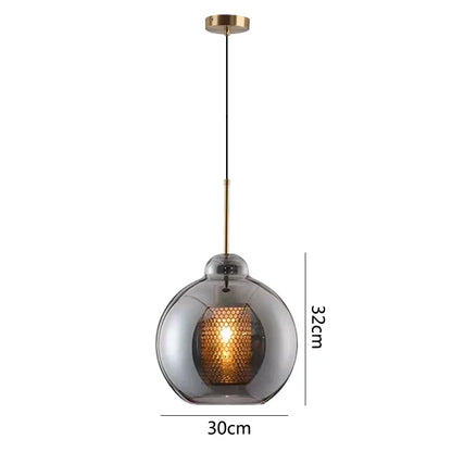 DecorBites™ Glass Pendant Lights: Nordic Style Dining Kitchen Bedroom Lighting Fixtures