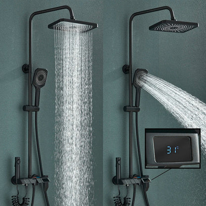 DecorBites™ Digital Rainfall Shower System Mixer Set 4-way Bathroom Faucets Kit