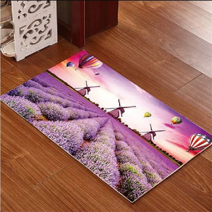 Decobites Underwater World Crystal Velvet Door Mat: Anti-Slip, Durable, Easy to Clean Rug