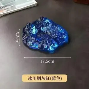 DecorBites™ Iceberg Glass Dessert Plate: Artistic French Club Tableware