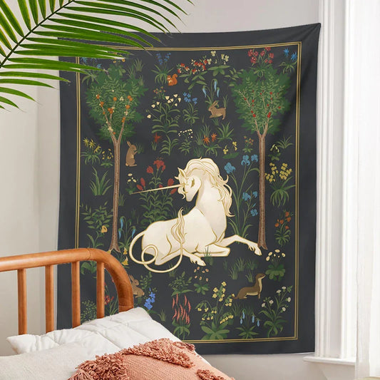 Decobites Unicorn Tapestry Wall Hanging Beach Towel Yoga Mat Home Decor