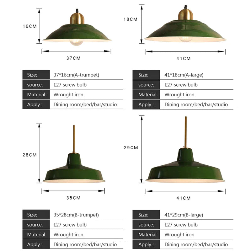 DecorBites™ Iron Industrial Chandeliers, Nordic Pendant Light for Home, Retro Loft Hanging Lamps